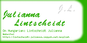 julianna lintscheidt business card